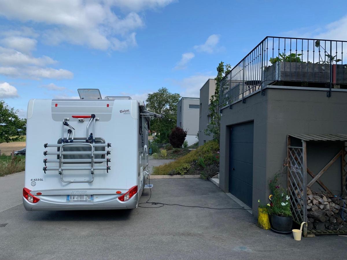 C&C Motorhome/Rv/Caravan/Van Park La Sonnaz Exterior foto